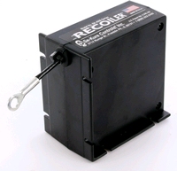 Zware uitvoering oprolautomaat met ooghaak  